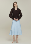 [시즌오프]머메이드 슬릿 스커트_SKY BLUE_8
