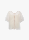 [시즌오프]메쉬 레이어링 블라우스_LIGHT BEIGE_6