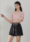 [Exclusive]슬림핏 셋업 숏팬츠_BLACK_5