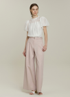 [Exclusive]와이드 벨티드 슬랙스_LIGHT PINK_5