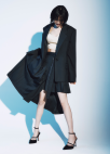 [EXCLUSIVE] 언발란스 미디 플리츠 스커트_DARK GREY_7