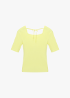 [시즌오프]스퀘어넥 하프슬리브 니트_YELLOW_6