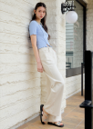 [시즌오프][잇미샤몰단독]워시드 스티치 데님 팬츠_LIGHT BEIGE_6