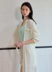 [시즌오프]플리츠 롱 셔츠_CREAM_11