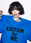 [시즌오프][7차리오더] 오버핏 레터링 티셔츠_ROYAL BLUE_6