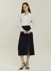 [시즌오프]텍스처 블록 슬릿 스커트_DARK NAVY_12