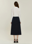 [시즌오프]텍스처 블록 슬릿 스커트_DARK NAVY_14