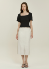 [시즌오프]슬릿 라인 스커트_LIGHT BEIGE_4