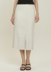 [시즌오프]슬릿 라인 스커트_LIGHT BEIGE_6
