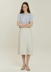 [시즌오프]슬릿 라인 스커트_LIGHT BEIGE_9