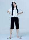 [시즌오프]슬림 데님 하프팬츠_BLACK_9