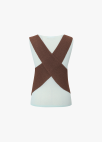 [시즌오프]레이어드 컬러 블록 니트탑_BROWN_16