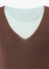 [시즌오프]레이어드 컬러 블록 니트탑_BROWN_17