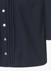 [시즌오프]핀턱 하프슬리브 블라우스_DARK NAVY_12