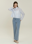 [시즌오프]아웃포켓  와이드 데님 팬츠_SKY BLUE_6
