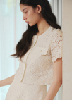 [Exclusive]플라워 레이스 블라우스_CREAM_6