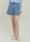 [시즌오프]버튼 포인트 데님 숏팬츠_BLUE_6