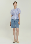 [Exclusive]데님 버뮤다 팬츠_BLUE_5