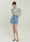 [Exclusive]자수 데님 숏팬츠_BLUE_10