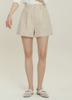 [Exclusive]린넨 셋업 숏팬츠_LIGHT BEIGE_16