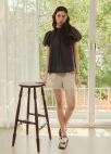 [Exclusive]린넨 셋업 숏팬츠_LIGHT BEIGE_13