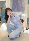 셔링 드로우스트링 블라우스_SKY BLUE_8