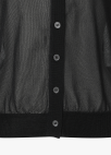 [시즌오프]쉬어 텍스트 니트 가디건_BLACK_8