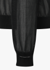 [시즌오프]쉬어 텍스트 니트 가디건_BLACK_9