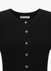 [잇미샤몰단독]버튼업 리브 가디건_BLACK_12