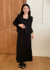 [잇미샤몰단독]브이넥 스티치 더블 버튼 자켓_BLACK_8