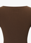 패널 레이어 리브 니트 풀오버_BROWN_13