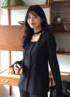 칼라리스 초커 타이 자켓_BLACK_6