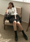 러플 카라 블라우스_IVORY_10