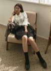 러플 카라 블라우스_IVORY_11