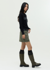[프리오픈]아웃 포켓 미니 스커트_KHAKI_15