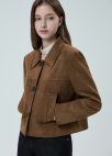 스웨이드 싱글 자켓_CAMEL_5