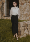 [Exclusive]랩 슬림 롱스커트_BLACK_10