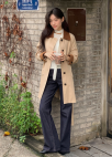 백 포켓 자수 부츠컷 데님 팬츠_INDIGO_8
