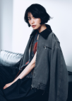 [EXCLUSIVE] 코듀로이 카라배색 데님 자켓_KHAKI_5