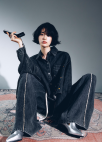 [프리오픈]라인 절개 스트레이트 데님 팬츠_DARK GREY_12