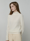 캐시미어 블렌디드 터틀넥 니트 풀오버_IVORY_8