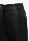 페이크 레더 밴딩 배기 팬츠_BLACK_14