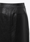 페이크 레더 슬릿 스커트_BLACK_14