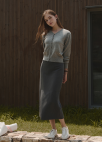 [Exclusive]V넥 버튼업 니트 가디건_GREY_6