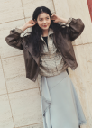 레이스 포인트 사틴 스커트_MINT_8