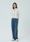 워시드 스트레이트 데님 팬츠_BLUE_16