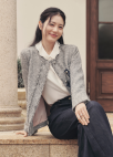 브로치 포인트 트위드 자켓_GREY_5