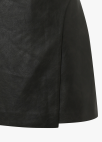 페이크 레더 랩 쇼츠_DARK BROWN_25