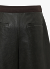 페이크 레더 랩 쇼츠_DARK BROWN_27