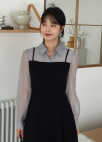텍스처 블록 뷔스티에 원피스_BLACK_21